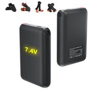 Rtdep Batterie Li-polymère rechargeable, 7,4 V 3000 mAh, chauffante, chaussettes chauffantes, gants chauffants
