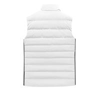 rtdgcv Gilet Homme Noir Coton Hommes Vest Vestes & Manteaux Zippé Chaud Hommes Gilet à Col Haut Manteaux avec Poches Veste d'hiver Hommes 44 Jaune, Blanc., L