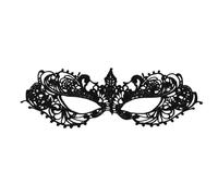rtdgcv Masque de dentelle pour mascarade, féminin, élastique, adapté pour mascarade, carnaval, anniversaire, déguisement de bouc noir, masque à yeux, carnaval sexy, Halloween, cosplay, Noir , taille