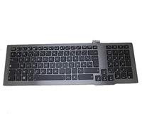RTDPART Clavier d'ordinateur Portable pour ASUS G75 G75V G75VX G75VW avec Cadre Gris Noir V126262BK1 FR 0KNB0-9410FR00 0KN0-MB1FR11 France FR