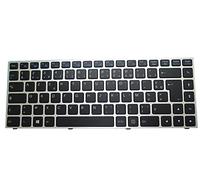RTDPART Clavier d'ordinateur Portable pour CLEVO P640HJ P640HK1 P640RE P640RF P641HJ P641HK1 P641RE P641RF français FR avec Cadre argenté et rétro-éclairé