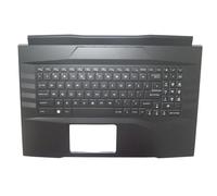 RTDPART Clavier Noir pour Ordinateur pour MS-17L3 E2P-7L1C2XX-D37 V203222CJ2, Repose-Poignets et Clavier américain, Interface utilisateur en Anglais (États-Unis), sans pavé Tactile, Neuf