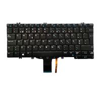 RTDpart Clavier pour ordinateur portable Dell Latitude 5289 7389 7390 2 en 1 5280 5288 5290 7280 7290 7380 7390 03RM45 3RM45 PK131S53B34 DLM16C86P0J699 8 Portugal PO Noir avec rétroéclairage