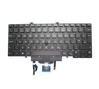 RTDpart Clavier pour ordinateur portable Dell Latitude 5400 5401 5410 5411 07D2R0 7D2R0 PK132FB3A15 18120100096 SG-97500-2BA Royaume-Uni Noir avec rétro-éclairage et pointage