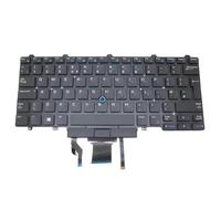 RTDpart Clavier pour ordinateur portable DELL Latitude E5450 5450 E5470 E7450 E7470 MP-13L86GBJ698 PK1313D3B12 0K9V28 K9V28 Royaume-Uni avec rétroéclairage et pointage