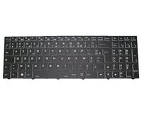 RTDPART Clavier pour Ordinateur Portable pour KEYNUX Epure I-NSMU France FR avec Cadre sans Film rétro-éclairé Nouveau Noir