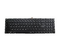 RTDPART Clavier rétroéclairé coloré pour Ordinateur Portable pour MSI V143422GK6 FR S1N-3EFR2G2-SA0 S1N3EFR2G2SA0 français FR Noir sans Cadre