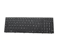 RTDPART Clavier rétroéclairé pour Ordinateur Portable pour CLEVO PC51DC/DD2/DF1/DN/DP/DR/DS, Clavier français (FR) avec Cadre Noir