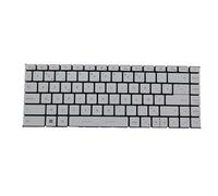 RTDPART Clavier Rétroéclairé pour Ordinateur Portable pour MSI Prestige 14 A11SB A11SC A11SCS A11SCX A12S A12SC A12UC Prestige 14 Evo A11M A11MO A12M Belgique BE Blanc sans Cadre Neuf