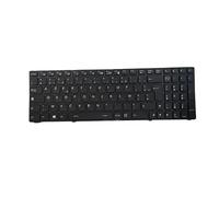 RTDPART Clavier rétroéclairé pour Ordinateur pour GETAC X500 G1 G2 X500G1 X500G2 V111418BK1, français, avec Cadre Noir, Big Ctrl, Noir, Neuf