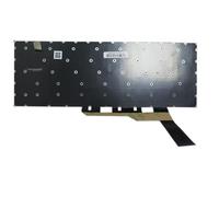 RTDPART Clavier rétroéclairé rvb pour Ordinateur Portable, pour MSI Creator Z16 Hiroshi Fujiwara, édition limitée A11UE, Belgique BE, Noir, sans Cadre