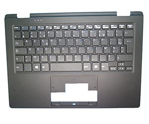 RTDPART Ordinateur Portable PalmRest et Clavier pour MEDION AKOYA E2221T MD60428 MD60490 MD6068 MD60692 MD60693 MD60687 MD60685 MD60689 MD60690 MD60691 Coque C Noire avec France FR Clavier