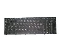 RTDPART Ordinateur Portable Pas de Clavier en Papier rétro-éclairé pour Clevo NJ70CU NJ70lu NJ70ZU Français Arabe Arabe Arfre