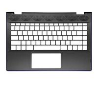 RTDPART Repose-Poignet pour Ordinateur Portable with Bleu Edge pour HP Pavilion X360 14-CD0000 sans Clavier Noir Nouveau