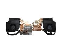 RTDPART RTX20 Ordinateur Portable CPU GPU Ventilateur et dissipateur Thermique pour CLEVO PB50ED 6-31-PB5D2-101 DFS2001059P0T-FM2K DFS2004059P0T-FM2J 5 Tubes Nouveau