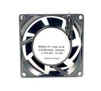 RTDPART Ventilateur de Refroidissement FP-108A S1-B FP-108A-S1-B AC220/240V 50/60HZ 0.10/0.08A 13/12W 80x80x38mm Ventilateur carré Nouveau