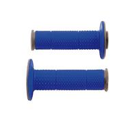 Rtech Full Diamond Poignées De Guidon Fermées Gris/Bleu