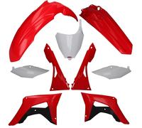 Rtech Plastikkit S'adapte À Honda CRF 250R 18-21 450R 17-20 Rouge/Noir/Blanc