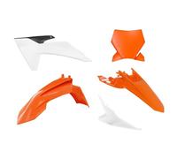 Rtech Plastikkit S'adapte À KTM SX 65 Ab24 GasGas MC 65 Orange/Blanc
