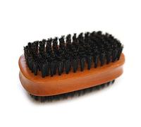 Rtengtunn Brosse à Chaussures, Brosse de Chaussure de Cheveux de Porc de Poils de Sanglier Sauvage à Double Face Brosse en Cuir PU de Nettoyage de Chaussures en Cuir PU