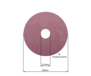 Rtengtunn Meuleuse de Diamant de Taille-chaîne électrique pour tronçonneuse 98/105 / 145mm d'épaisseur Coupe 3.2/4.5mm de Bord et chaîne de Polissage Dents de scie - 105X22.2X3.2mm