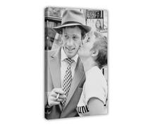 RTFDS Poster sur toile Acteurs français Jean-Paul Belmondo - Décoration de chambre à coucher - Paysage sportif - Décoration de bureau - Cadre cadeau - 20 x 30 cm