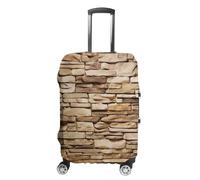 RTFGHJS Housse de bagage rustique avec motif mur de brique - Housse de bagage élastique pour valises de voyage - Anti-rayures - Lavable - Convient aux bagages de 48,3 à 81,3 cm, blanc, XL