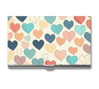 RTFGHJS Porte-cartes de visite abstrait, en métal, fin, pour homme ou femme, pour professionnels, cadres, Gribouillis ludiques, Taille unique