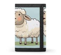 RTFGHJS Portefeuille à trois volets pour homme, coccinelle amusante tenant parapluie, porte-monnaie, porte-monnaie fin avec pince à billets et porte-cartes de crédit avec 8 emplacements pour cartes