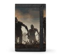 RTFGHJS Portefeuille à trois volets pour homme, de nombreux zombies, porte-monnaie fin avec pince à billets et porte-cartes de crédit avec 8 emplacements pour cartes, De nombreux zombies, Taille