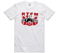 RTFM Mens T Shirt Funny Geek Computer Novelty Read The Manual Tee White M