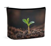 RTFNGLS A Seedling Sprouts Trousse de toilette de voyage portable Sac de rangement de salle de bain Sac de maquillage Sac de maquillage Portable Grande capacité Sac de maquillage de voyage Organiser,