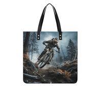 RTFNGLS Sacs à main pour femme Tournoi de vélo de montagne, sacs à main tendance en cuir végétalien, sac seau souple pour femme - Sacs à main pour le travail, les voyages, une utilisation décontractée