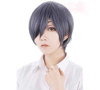 RTGFS Cosplay Wig Black Butler Kuroshitsuji Ciel Phantomhive Grey Blue