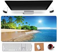 RTGGSEL 31.5X11.8 Pouces Antidérapant Longue Extension Grand Tapis de Souris de Jeu avec Bord Cousu XL Tapis de Souris pour Clavier d'Ordinateur Portable Tapis de Table