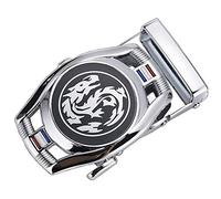 RTGGSEL Boucle de ceinture à cliquet de 40 mm pour homme uniquement pour sangle de ceinture de 1 3/8 coulissante en cuir automatique de rechange (35)