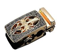 RTGGSEL Boucle de ceinture à cliquet de 40 mm pour homme uniquement pour sangle de ceinture de 1 3/8 coulissante en cuir automatique de rechange (7)