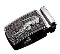 RTGGSEL Boucle de ceinture à cliquet de 40 mm pour homme uniquement pour sangle de ceinture de 1 3/8 coulissante en cuir automatique de rechange (19)