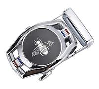 RTGGSEL Boucle de ceinture à cliquet de 40 mm pour homme uniquement pour sangle de ceinture de 1 3/8 coulissante en cuir automatique de rechange (18)