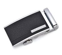 RTGGSEL Boucle de ceinture à cliquet de 40 mm pour homme uniquement pour sangle de ceinture de 1 3/8 coulissante en cuir automatique de rechange (29)