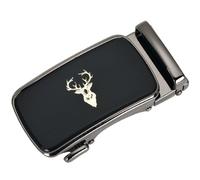 RTGGSEL Boucle de ceinture à cliquet de 40 mm pour homme uniquement pour sangle de ceinture de 1 3/8 coulissante en cuir automatique de rechange (37)