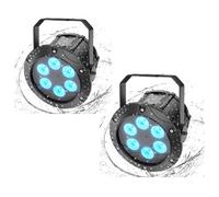 Rtktoup 2Pcs Imperméable LED Par, 40W IP65 RGBW Disco Lumière De Scène Avec DMX 4/8CH, Lumiere Par Idéal Pour Les Spectacles Plein Air Les Soirées Bar Les Club L'éclairage Architectural Anniversaire