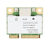 RTL8822CE Mini carte WiFi PCIe, carte réseau sans fil Gigabit double bande BT 5.1, 2,4 G 5 G double bande, vitesse jusqu'à 1200 m, prise en charge 802.11AC, pour ordinateurs portables