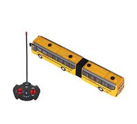 RTLR Jouet de Bus Scolaire RC, Développer l'imagination, Plaisir sans Fin, Bus télécommandé, Haute Simulation, Tourner à Gauche pour Jouer Tous Les Jours (Jaune)