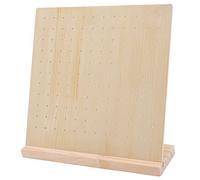 RTLR Présentoir à boucles d'oreilles en bois, base épaisse. Affichage pour 66 paires de boucles d'oreilles