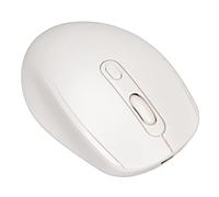 RTLR Souris sans Fil, Souris Mécanique sans Fil Rechargeable 2.4G, Transmission Stable, DPI Réglable à 3 Niveaux pour Ordinateur de Bureau et Ordinateur Portable (Blanc)