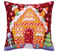 RTO Kit de coussin au point de croix en pain d'épice, article: 5 392 Collection D'Art - Taille 40x40 cm.