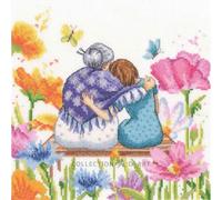 RTO M1040 Kit de broderie au point de croix Motif grand-mère 22,5 x 22 cm