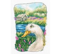 RTO Kit de point de croix "Le vieux jardin de grand-mère", motif à compter, 12x17,5cm c341