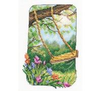 RTO Kit de point de croix "Le vieux jardin de grand-mère", motif à compter, 12x17,5cm C345